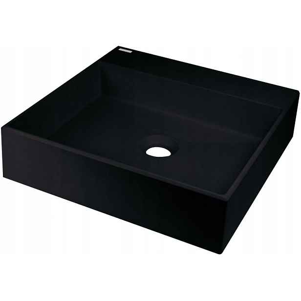 Correo nero Granit umyvadlo na desku 400x400 mm (CQR_NU4S) /po/
