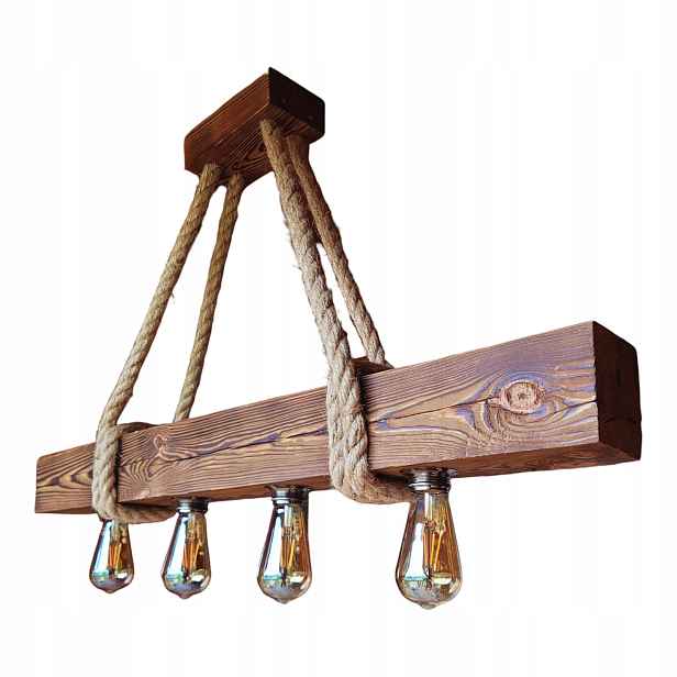 Dřevěná závěsná lampa OldBeam4