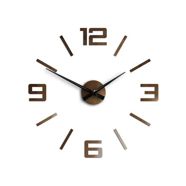 ModernClock 3D nalepovací hodiny Reden měděné