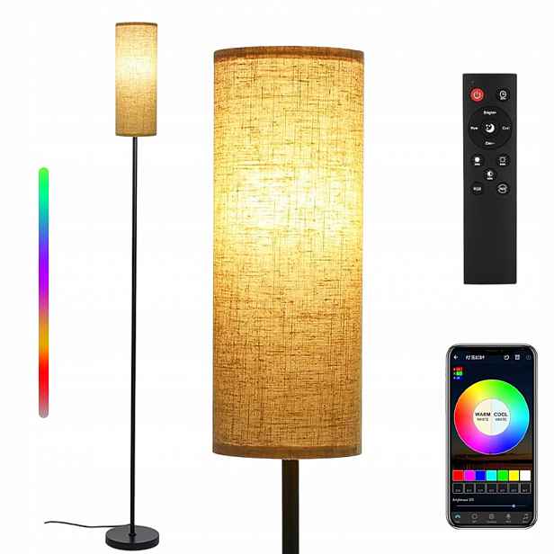 Stojací podlahová lampa Moderní Abažur Hotel Salon Sypiania E27 LED172CM