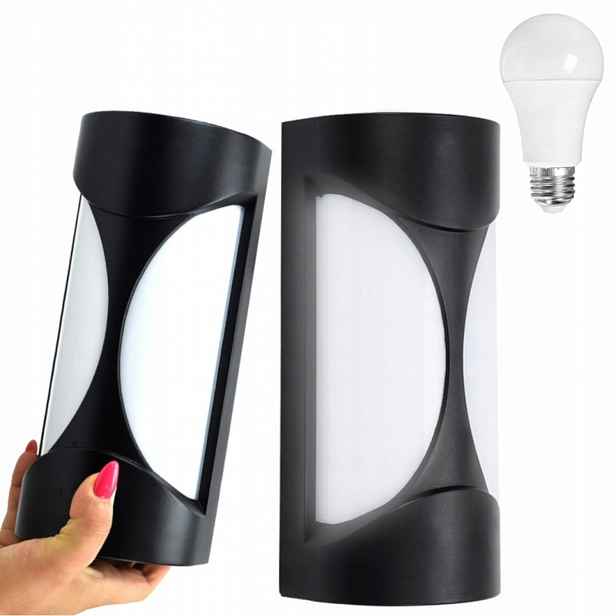 Moderní Hliníková Fasádní Lampa, Voděodolné Nástěnné Svítidlo Led Žárovka