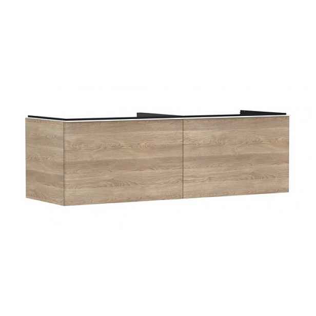 Skříňka pod umyvadlo pod desku Hansgrohe Xelu Q 156x49,5x55 cm přírodní dub 54072700