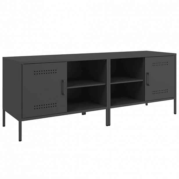 vidaXL TV skříňky 2 ks černé 68 x 39 x 50,5 cm ocel