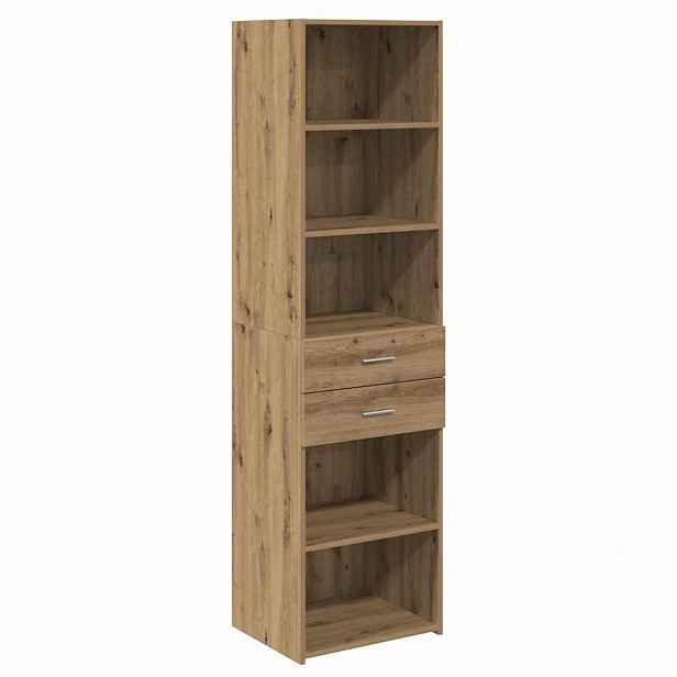 vidaXL Vysoký bufet Artisanový dub 50 x 42,5 x 185 cm Kompozitní dřevo