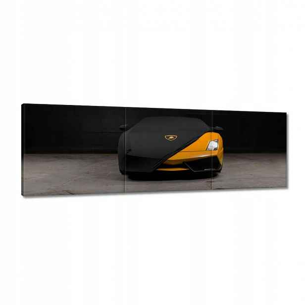 Obrazy 120x40 Oranžové auto