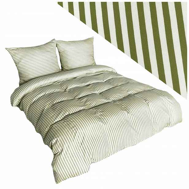 Sada Povlečení 220x200 povlaků na polštář Mikrofibra Eusebia Home Pásy