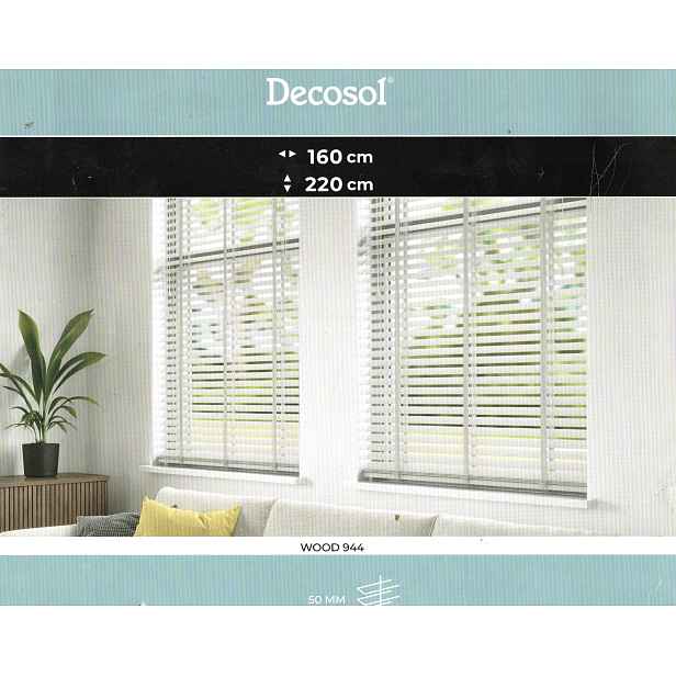Decosol Roleta Horizontální Bílá 160 x 220 cm