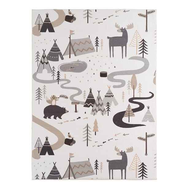 Krémový pratelný dětský koberec 160x230 cm Coco 1135 – Ayyildiz Carpets