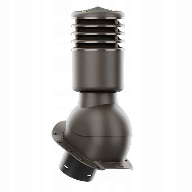 Větrací komín Smartline profil A fi 125 mm, zateplený, tmavě hnědý