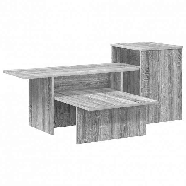 vidaXL Konzolový stolek Šedá Sonoma 91,5 x 35 x 38,5 cm
