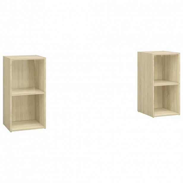 vidaXL TV skříňky 2 ks dub sonoma 72 x 35 x 36,5 cm kompozitní dřevo