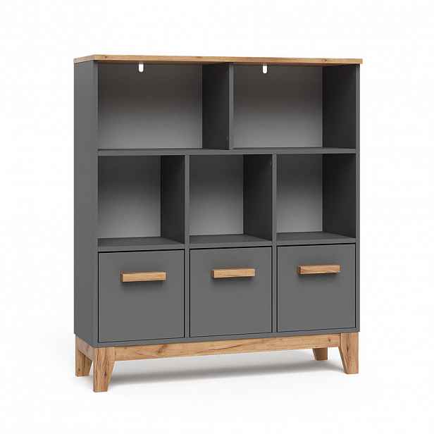VitaliSpa DĚTSKÁ POLICE Malia Grey/Artisan 98.4 x 113.4 cm