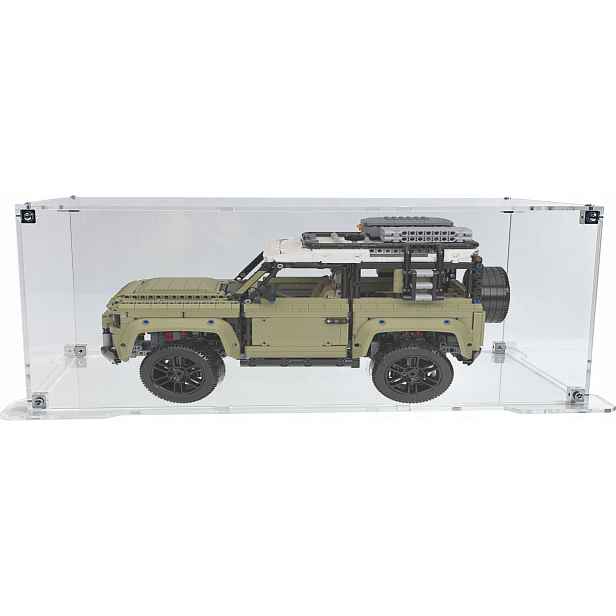 Vitrína s podstavcem Drewlandia pro stavebnici Lego 42110 – Land Rover Defender