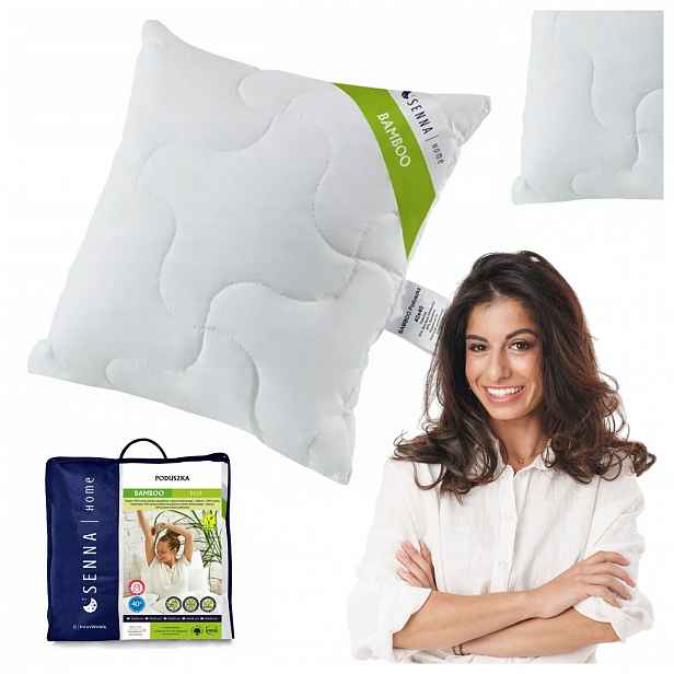 Antialergický Polštář 40X40 Bamboo Eco 300G Bílá Inter Widex