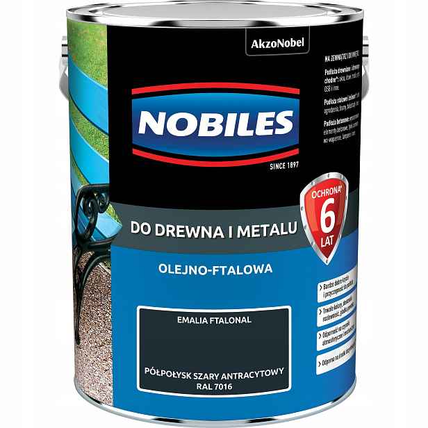 Ftalonal 5L Šedý Antracitový Ral 7016 Pololesk Nobiles