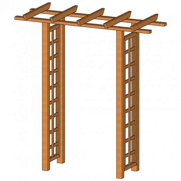 Zahradní pergola rovná