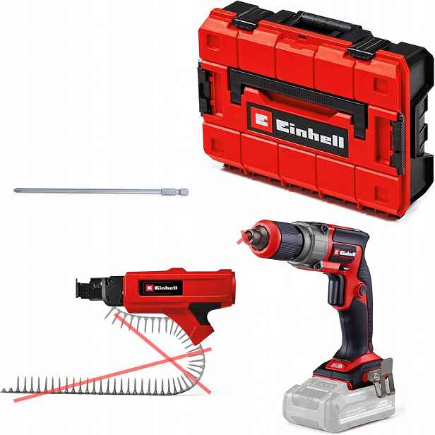 Einhell Kufr Aku Šroubovák Na Sádrokarton Tp-dy 18 Li Bl Kit 4261012