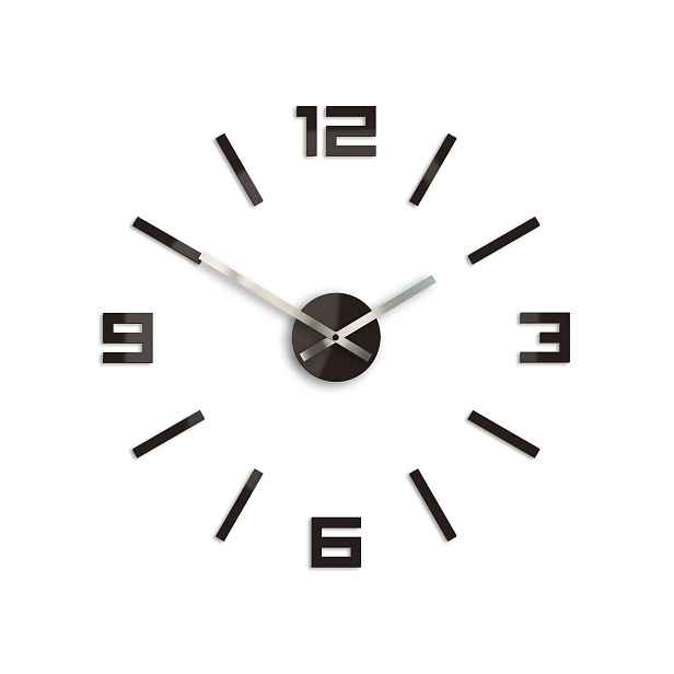ModernClock 3D nalepovací hodiny Reden Wenge
