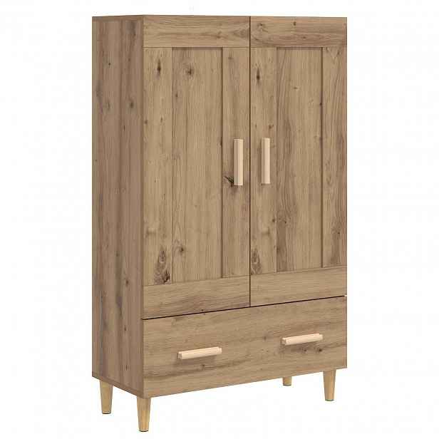 vidaXL Vysoký bufet Dub artisan 70 x 31 x 115 cm Kompozitní dřevo