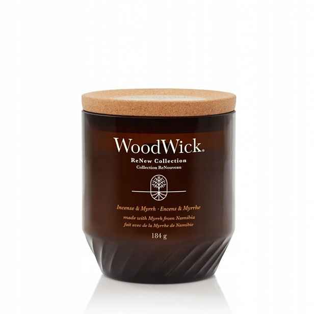 WoodWick Incense & Myrrh svíčka střední 184 gr