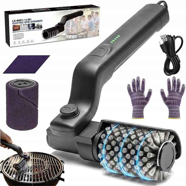 Elektrický Čistič Grilu, Čistič, Otočný O 180°