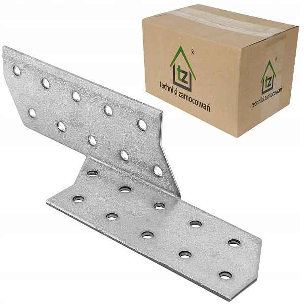Krokvové tesařské spojky 170 mm 2 mm 50 ks Levý LK1