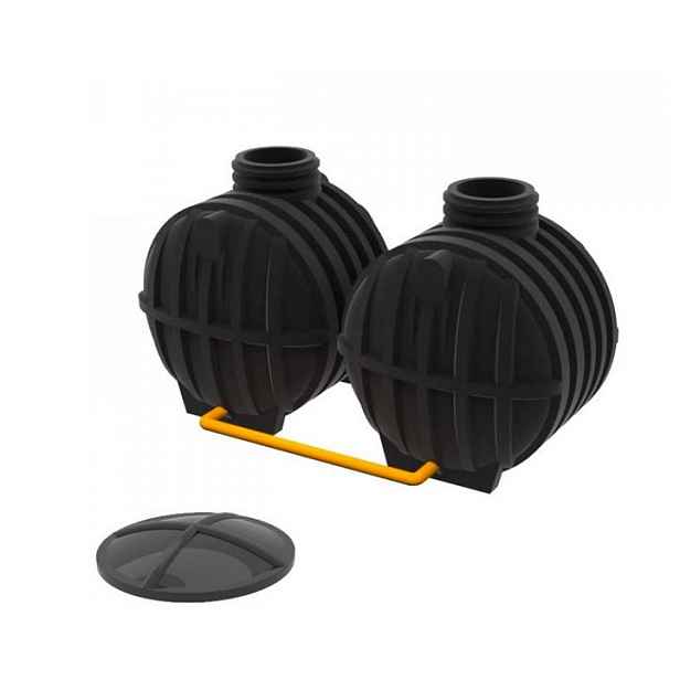 Nádrž na dešťovou vodu Plastsvar SMART 10 000 l (sestava 2×5 000 l)