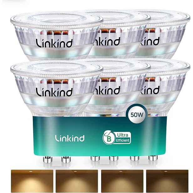 Sada 6 ks Led žárovek GU10 2,5 W 415 lm Teplá bílá 2700 K