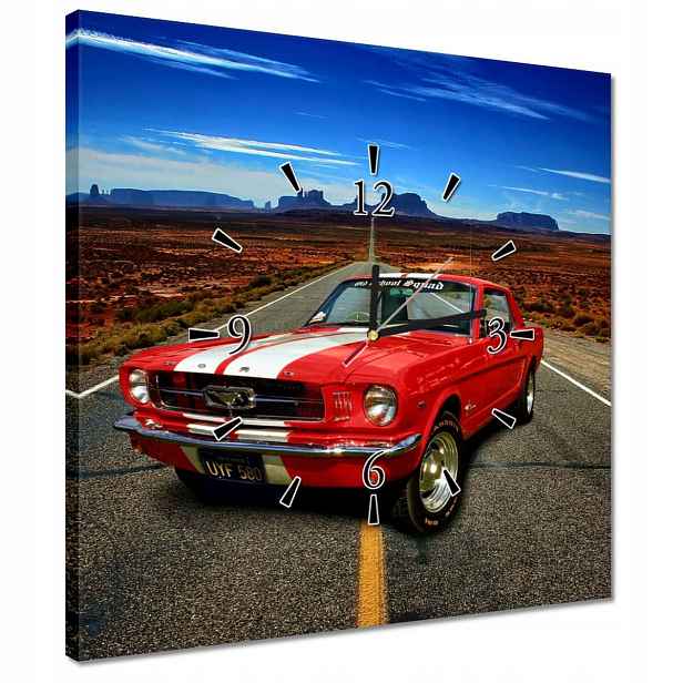 Nástěnné hodiny Ford Mustang 40x40