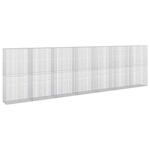 vidaXL Gabion s drátem 3,5 mm a síťkou 5x2,5 cm 700x50x200 cm