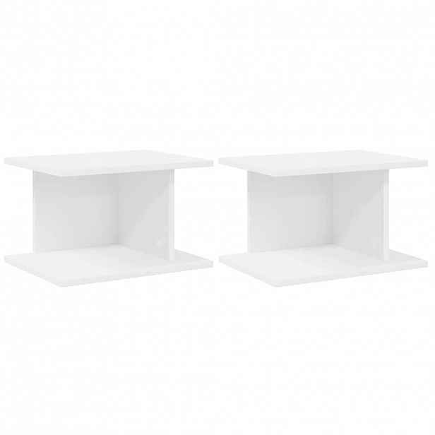 vidaXL Noční stolek 2 ks Bílá 40 x 30 x 25 cm Kompozitní dřevo