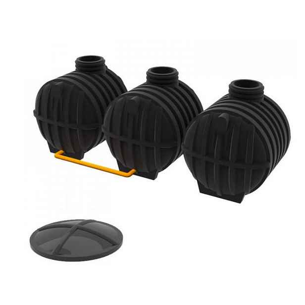 Nádrž na dešťovou vodu Plastsvar SMART 15 000 l (sestava 3×5 000 l)