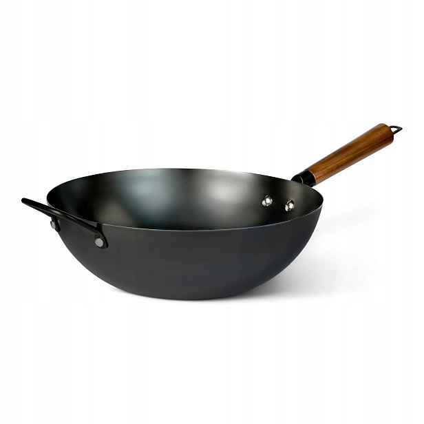 Wok 32 cm AmazonBasics Spolehlivý Non-Stick pro vaření a smažení