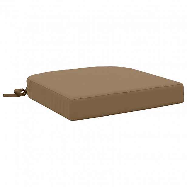 vidaXL 1-dílný sedák SOEST 100% polyester Taupe 40 x 40 x 7 cm