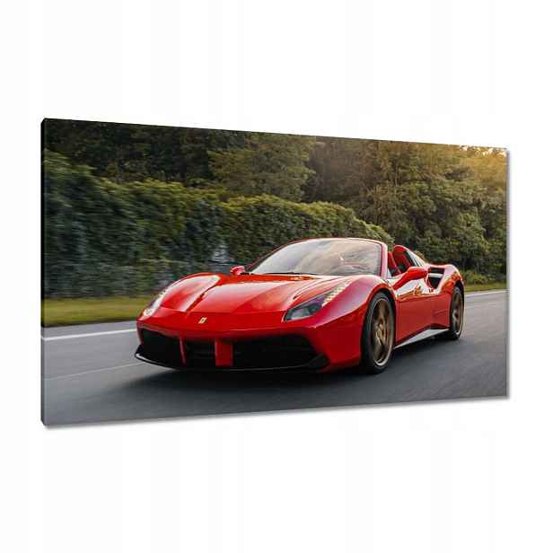 Obrazy 120x70 Červené Ferrari Cesta
