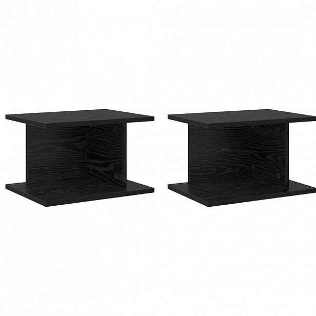 vidaXL Noční stolek 2 ks Černý dub 40 x 30 x 25 cm Kompozitní dřevo