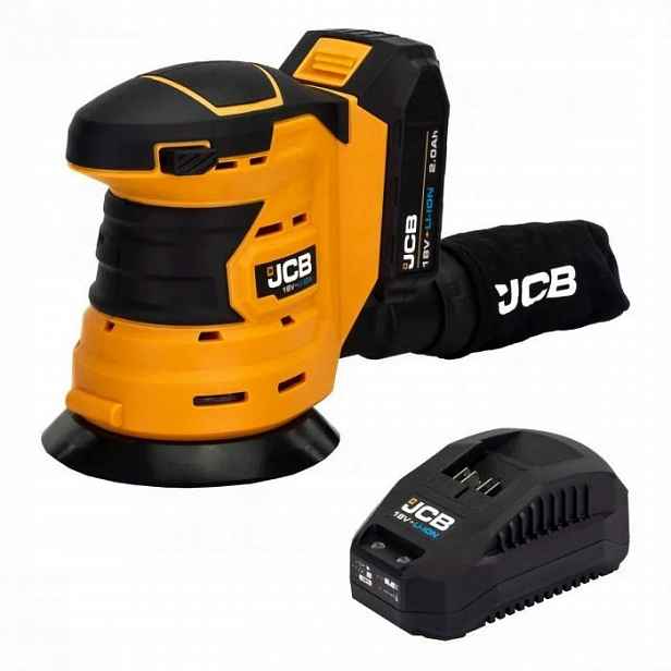 Akumulátorová oscilační bruska s příslušenstvím v sadě 18V 5" Jcb