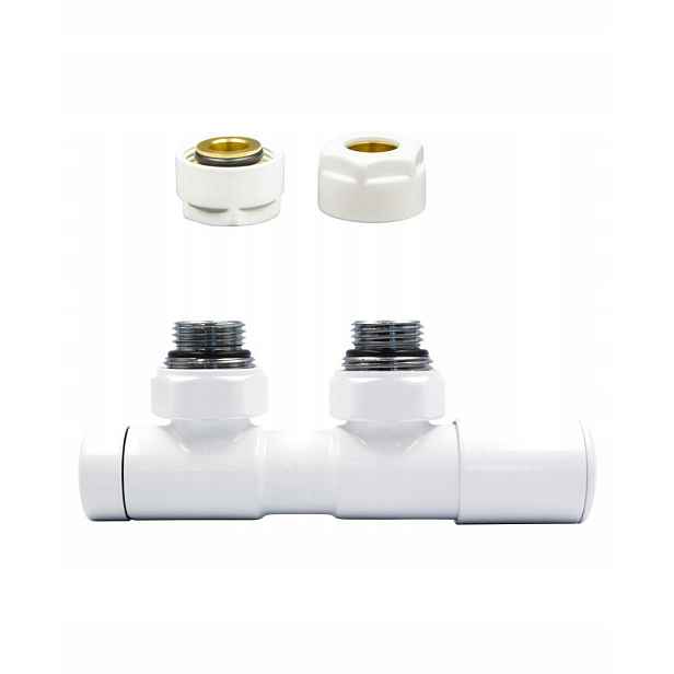 Ventil reg 50 mm Twins bílý pravý Cu