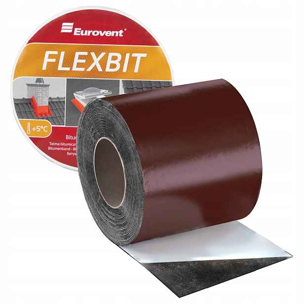 Bitumenová těsnící pokrývačská páska 150 mm x 10 m Ral 8017 Eurovent