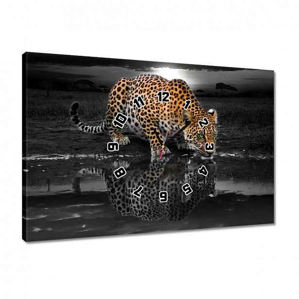 Nástěnné hodiny 60x40 Gepard Do Ložnice