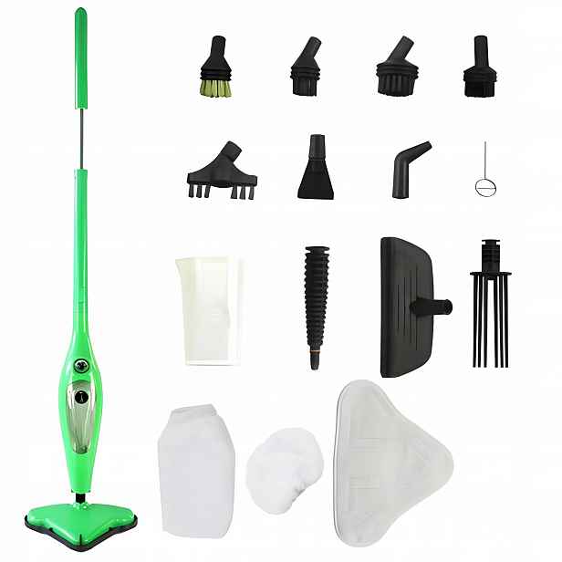 Parní Mop Multi Parní Čistič 1300W Multifunkční Napařovač Akcesoria 12v1