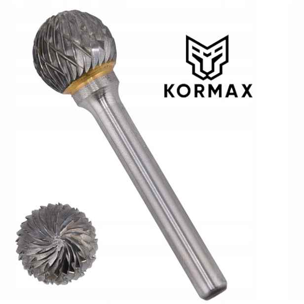 Fréza 14 mm pilníková rychlootáčková kulová 14x12x55x6 z karbidu Kormax Kud