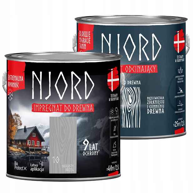 Njord Ochranná Impregnace Na Dřevo 2,5 L, Skalnatý Okraj Njord Půda 2,5 L