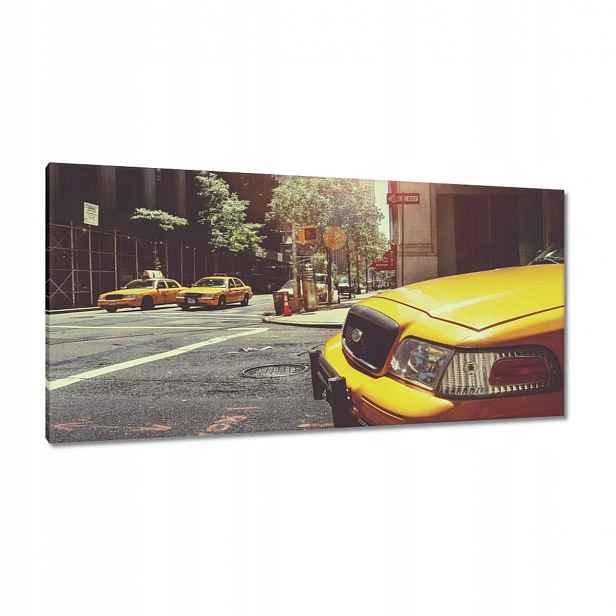 Obrazy 115x55 Žluté taxíky Taxi Taksi