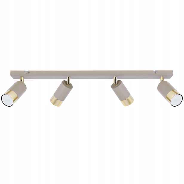 Stropní Svítidlo Reflektor Kašmírová Béžová Taupe Zlatý Loft Glamour GU10