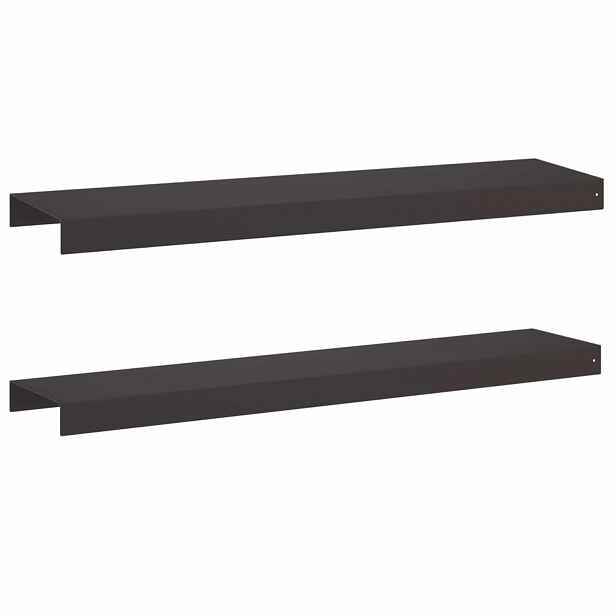 vidaXL Krycí profil na zahradní obruby 2 ks 100 x 20 x 5 cm Ocel Černá