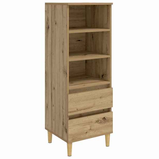 vidaXL Vysoký bufet Dub artisan 40 x 36 x 110 cm Kompozitní dřevo