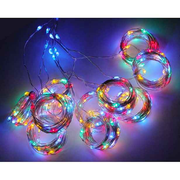 Záclona Na Drátku 300 Led Usb Barevné MIX Dálkové Ovládání