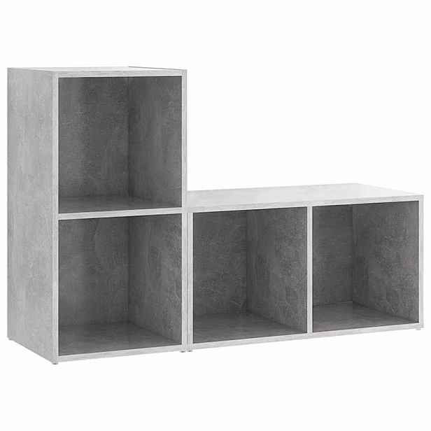vidaXL TV skříňky 2 ks betonově šedé 72x35x36,5 cm kompozitní dřevo