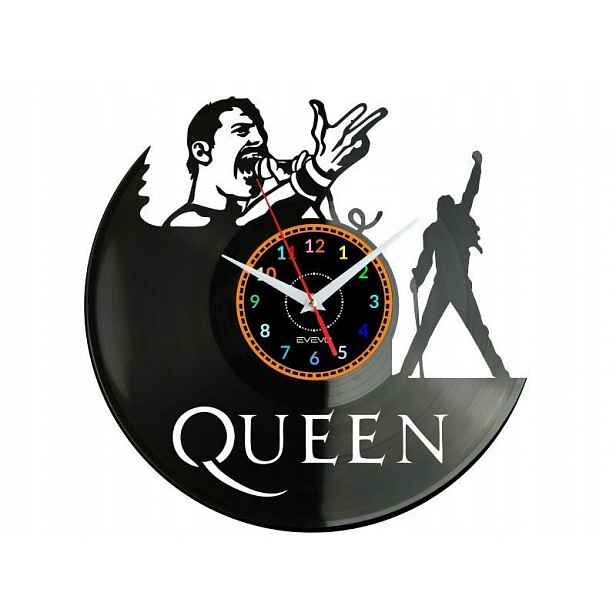 Queen Dárek Originální dekorace do domu Hodiny z vinylové desky